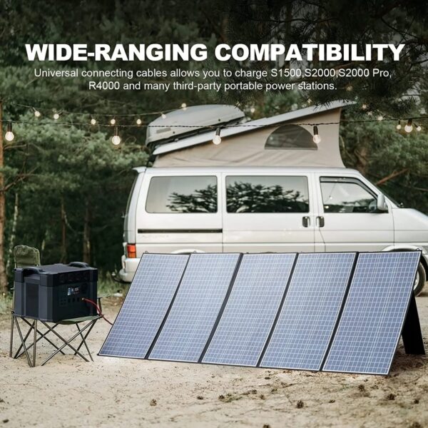 Solar Charger，Portable Waterproof Foldable Solar Panel for Camping RV Garden Roof - Image 4