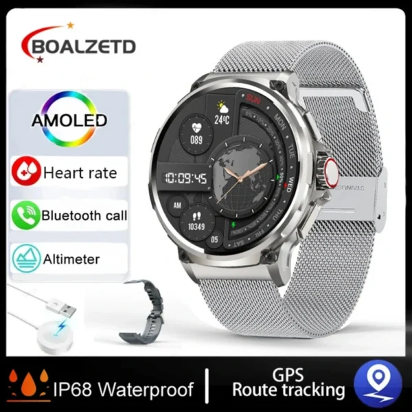 New 1.85-inch Ultra HD Smart Watch GPS Track Bluetooth - Image 10