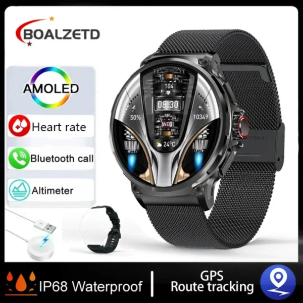 New 1.85-inch Ultra HD Smart Watch GPS Track Bluetooth - Image 11