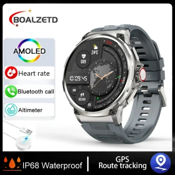 New 1.85-inch Ultra HD Smart Watch GPS Track Bluetooth - Image 12