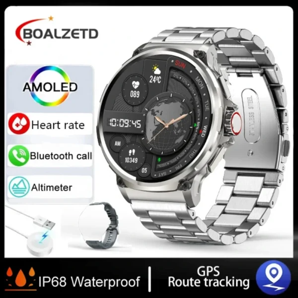 New 1.85-inch Ultra HD Smart Watch GPS Track Bluetooth - Image 8