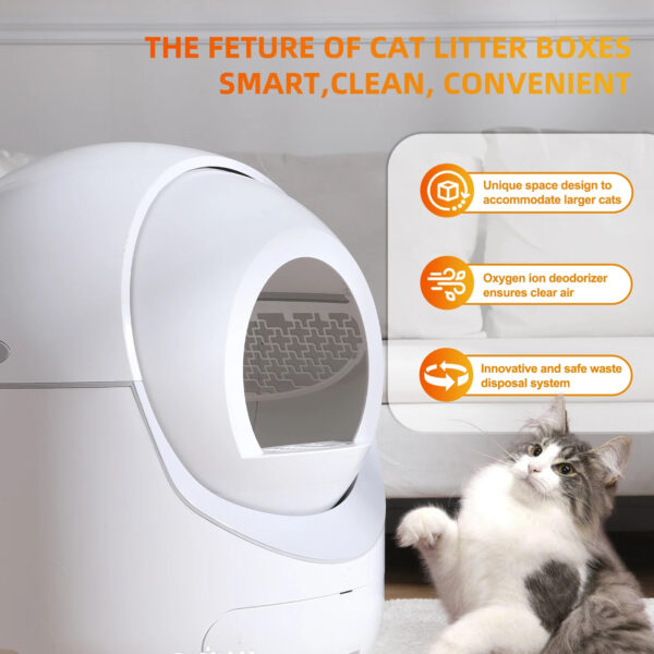 Automatic Cat Litter Box with APP Control - Image 2