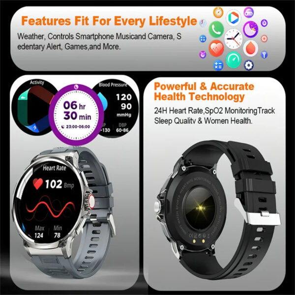 For Huawei Xiaomi GPS Track Smart Watch Men - Image 2