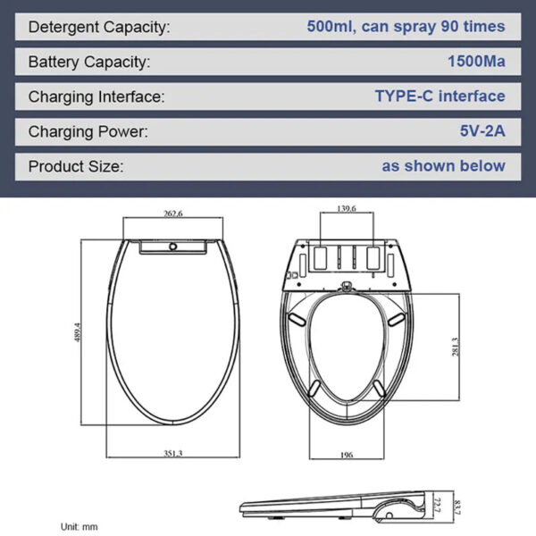 Best Selling Self Cleaning Smart Toilet Seat - Image 5