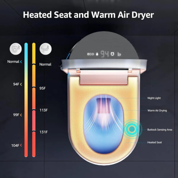 Smart Toilet with Bidet Built in - Image 6